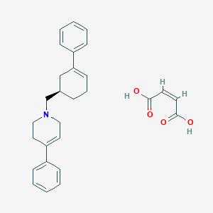 1,2,3,6-Tetrahydro-4-phenyl-1-((3-phenyl-3-cyclohexen-1-yl)methyl)pyridine maleate, R-