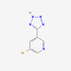molecular formula C6H4BrN5 B1277912 5-(5-Bromo-3-pyridyl)-1H-tetrazole CAS No. 211943-13-4
