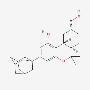 (6aR,9R,10aR)-6a,7,8,9,10,10a-Hexahydro-1-hydroxy-6,6-dimethyl-3-tricyclo(3.3.1.13,7)dec-1-yl-6H-dibenzo(b,d)pyran-9-methanol