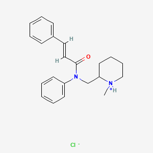 N-((1-Methyl-2-piperidyl)methyl)cinnamanilide hydrochloride