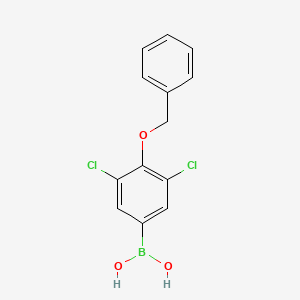 molecular formula C13H11BCl2O3 B1277927 4-(苯甲氧基)-3,5-二氯苯硼酸 CAS No. 1003298-85-8