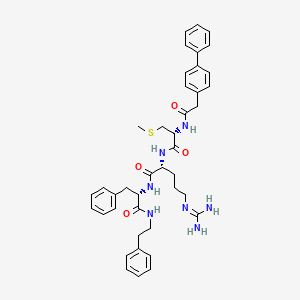 molecular formula C41H49N7O4S B1277936 N-(Biphenyl-4-Ylacetyl)-S-Methyl-L-Cysteinyl-D-Arginyl-N-(2-Phenylethyl)-L-Phenylalaninamide 