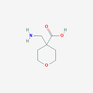 molecular formula C7H13NO3 B1277937 4-氨基甲基四氢吡喃-4-羧酸 CAS No. 948015-51-8