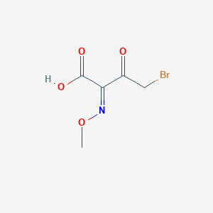 molecular formula C5H6BrNO4 B1277946 4-Bromo-2-methoxyimino-3-oxobutyric acid 
