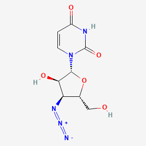 molecular formula C9H11N5O5 B1277948 Uridine, 3'-azido-3'-deoxy- CAS No. 70580-88-0