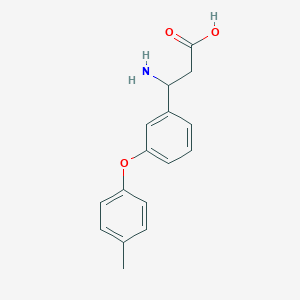 molecular formula C16H17NO3 B1277951 3-amino-3-[3-(4-methylphenoxy)phenyl]propanoic Acid CAS No. 213192-66-6