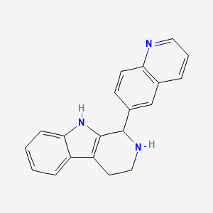 2,3,4,9-Tetrahydro-1-(6-quinolinyl)-1H-pyrido(3,4-b)indole