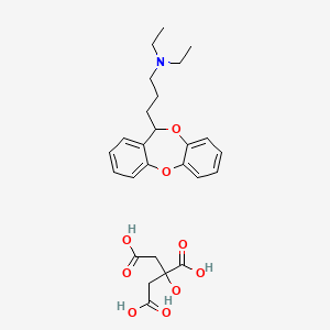 3-(6H-benzo[b][1,4]benzodioxepin-6-yl)-N,N-diethylpropan-1-amine;2-hydroxypropane-1,2,3-tricarboxylic acid