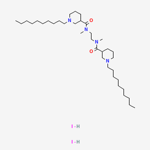 1,2-Bis(N-(1-decylnipecotoyl)-N-methylamino)ethane dihydriodide