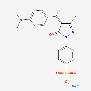 4-((4-(Dimethylamino)phenyl)methylene)-3-methyl-1-(4-sulfophenyl)-2-pyrazoline-5-one, sodium salt