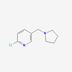 molecular formula C10H13ClN2 B1277962 2-氯-5-(吡咯烷-1-基甲基)吡啶 CAS No. 230617-66-0