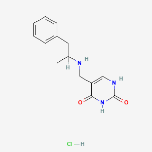 5-(((1-Methyl-2-phenylethyl)amino)methyl)-2,4(1H,3H)-pyrimidinedione hydrochloride