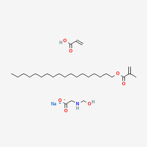 Sodium;2-(hydroxymethylamino)acetate;octadecyl 2-methylprop-2-enoate;prop-2-enoic acid