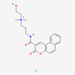 (2-Hydroxyethyl)dimethyl(3-(((3-oxo-3H-naphtho(2,1-b)pyran-2-yl)carbonyl)amino)propyl)ammonium chloride