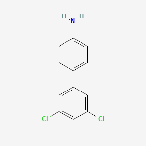 molecular formula C12H9Cl2N B1277965 4-氨基-3',5'-二氯联苯 CAS No. 405058-01-7
