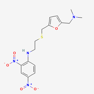 2-Furanmethanamine, N,N-dimethyl-5-(((2-((2,4-dinitrophenyl)amino)ethyl)thio)methyl)-