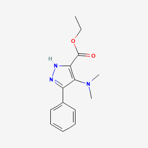 1H-Pyrazole-3-carboxylic acid, 4-(dimethylamino)-5-phenyl-, ethyl ester