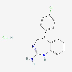 2-Amino-5-(4-chlorophenyl)-4,5-dihydro-3H-1,3-benzodiazepine hydrochloride