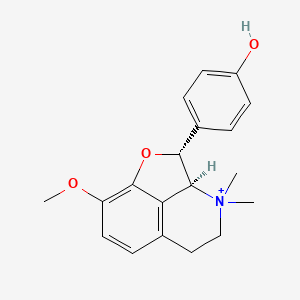 molecular formula C19H22NO3+ B12779715 Quettamine CAS No. 77844-42-9