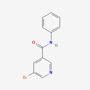 molecular formula C12H9BrN2O B1277973 5-溴-N-苯基烟酰胺 CAS No. 313562-28-6