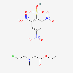 N-Methyl-N-(2-chloroethyl)glycine ethyl ester picrylsulfonate