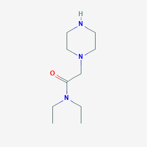 molecular formula C10H21N3O B1278000 N,N-二乙基-2-(哌嗪-1-基)乙酰胺 CAS No. 40004-14-6