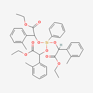 2,2',2''-((Phenylsilylidyne)trioxy)tris(2-(o-tolyl)acetic acid) triethyl ester