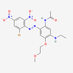 Acetamide, N-[2-[(2-bromo-4,6-dinitrophenyl)azo]-5-(ethylamino)-4-(2-methoxyethoxy)phenyl]-