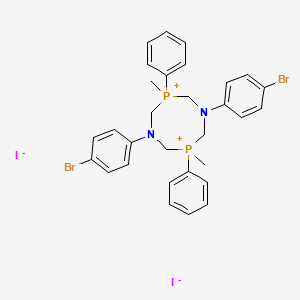 1,5,3,7-Diazadiphosphocinium, 1,5-bis(4-bromophenyl)-3,7-dimethyl-3,7-diphenyl-, diiodide