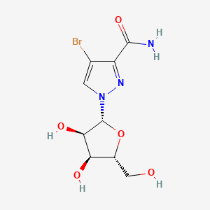 1-beta-D-Ribofuranosyl-4-bromo-pyrazole-3-carboxamide