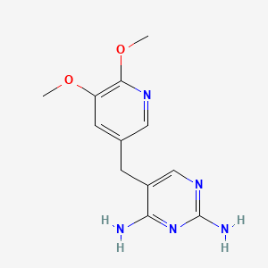 Pyrimidine, 2,4-diamino-5-((5,6-dimethoxy-3-pyridyl)methyl)-