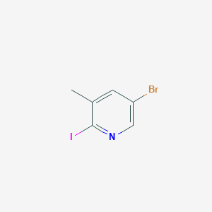 molecular formula C6H5BrIN B1278022 5-溴-2-碘-3-甲基吡啶 CAS No. 376587-52-9
