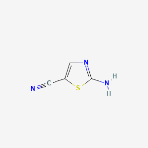 molecular formula C4H3N3S B1278033 2-氨基噻唑-5-碳腈 CAS No. 51640-52-9