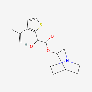 3-Butenoic acid, 2-hydroxy-3-methyl-2-(2-thienyl)-, 3-quinuclidinyl ester