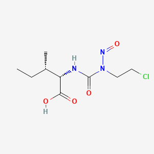 Isoleucine, N-((2-chloroethyl)nitrosocarbamoyl)-, L-