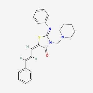 5-Cinnamylidene-2-(phenylimino)-3-(piperidinomethyl)-4-thiazolidinone