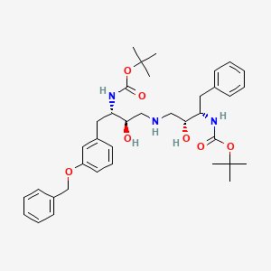 (1S-(1R,2S(2S,3R)))-(3-((1,1-Dimethylethoxy)-carbonyl)amino)-2-hydroxy-4-phenylbutyl)amino)-2-hydroxy-1-((3-(phenylmethoxy)phenyl)methyl)propyl)carbamic acid, 1,1-dimethylethyl