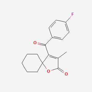 1-Oxaspiro(4.5)dec-3-en-2-one, 4-(4-fluorobenzoyl)-3-methyl-