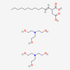 2-[bis(2-hydroxyethyl)amino]ethanol;2-[(E)-dodec-1-enyl]butanedioic acid