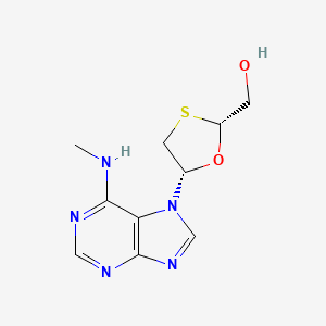 [(2R,5S)-5-[6-(methylamino)purin-7-yl]-1,3-oxathiolan-2-yl]methanol