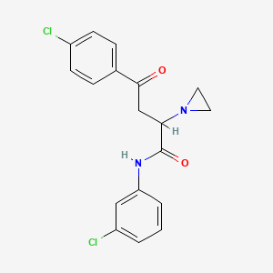 alpha-Aziridinyl-beta-(p-chlorobenzoyl)propionic acid m-chloroanilide