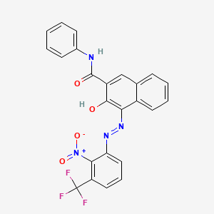 2-Naphthalenecarboxamide, 3-hydroxy-N-phenyl-4-((2-nitro-3-(trifluoromethyl)phenyl)azo)-