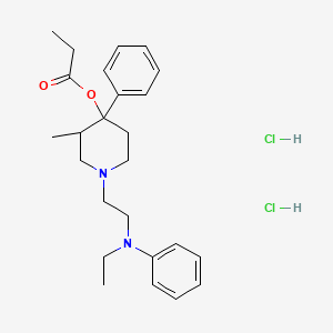 1-(2-(Ethylphenylamino)ethyl)-3-methyl-4-phenyl-4-propionyloxypiperidine dihydrochloride