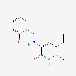 2(1H)-Pyridinone, 5-ethyl-3-(((2-fluorophenyl)methyl)amino)-6-methyl-