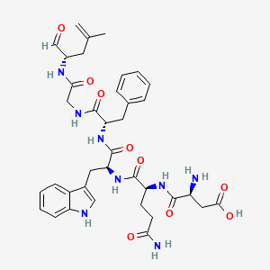 Cyclo(L-alpha-aspartyl-L-glutaminyl-L-tryptophyl-L-phenylalanylglycyl-L-leucyl)