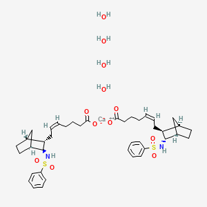 molecular formula C40H60CaN2O12S2 B12780544 Domitroban calcium dihydrate CAS No. 1304144-59-9