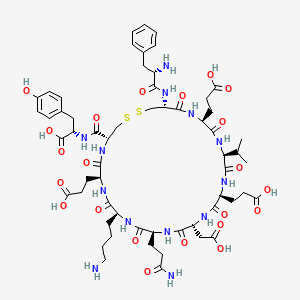 molecular formula C59H83N13O22S2 B12780548 Cdr3.ame(85-91) CAS No. 174490-51-8