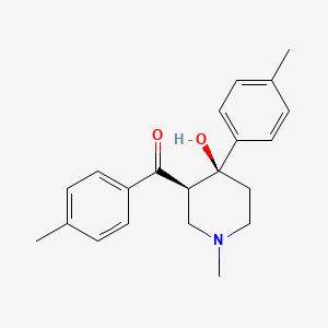 4-Hydroxy-1-methyl-4-(4-methylphenyl)-3-piperidyl 4-methylphenyl ketone