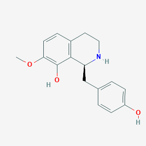 molecular formula C17H19NO3 B12780557 Norjuziphine, (S)- CAS No. 91928-30-2