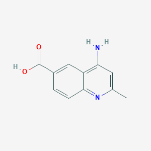 molecular formula C11H10N2O2 B1278056 4-氨基-2-甲基喹啉-6-羧酸 CAS No. 99984-73-3